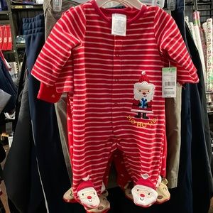 Little wonders first Christmas fleece sears new born 6-9 1/2 lbs